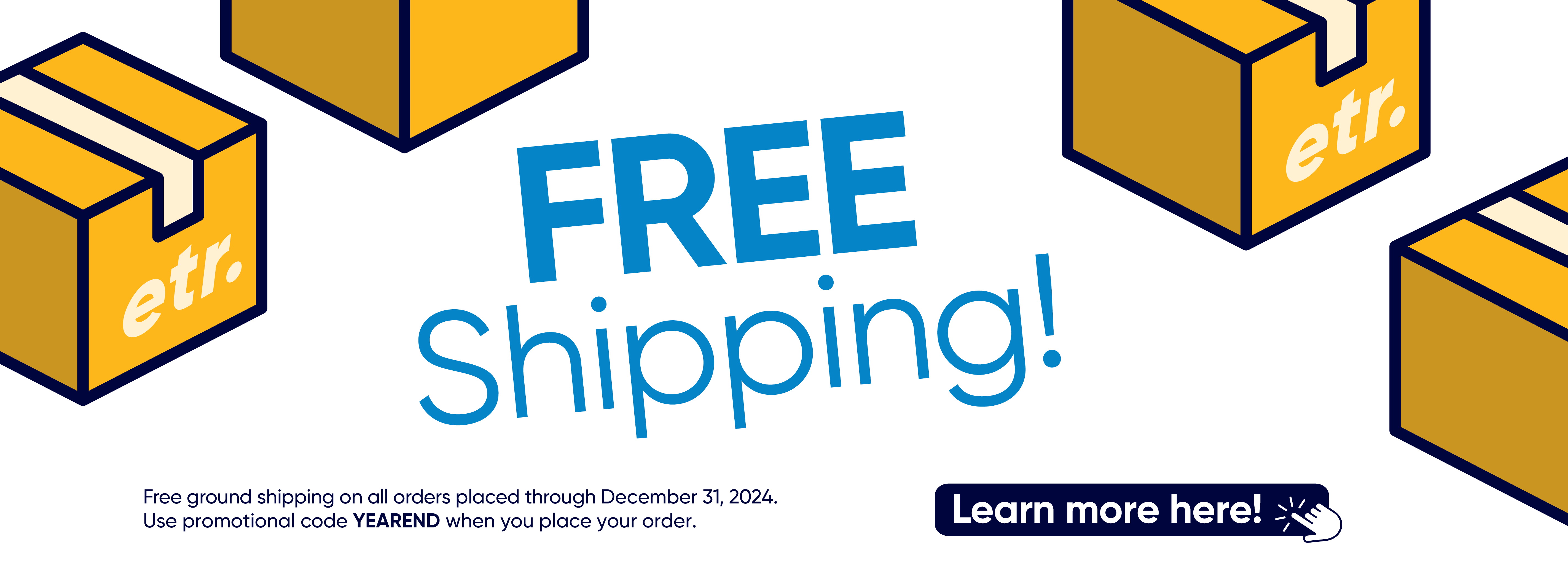 ETR Free Shipping!