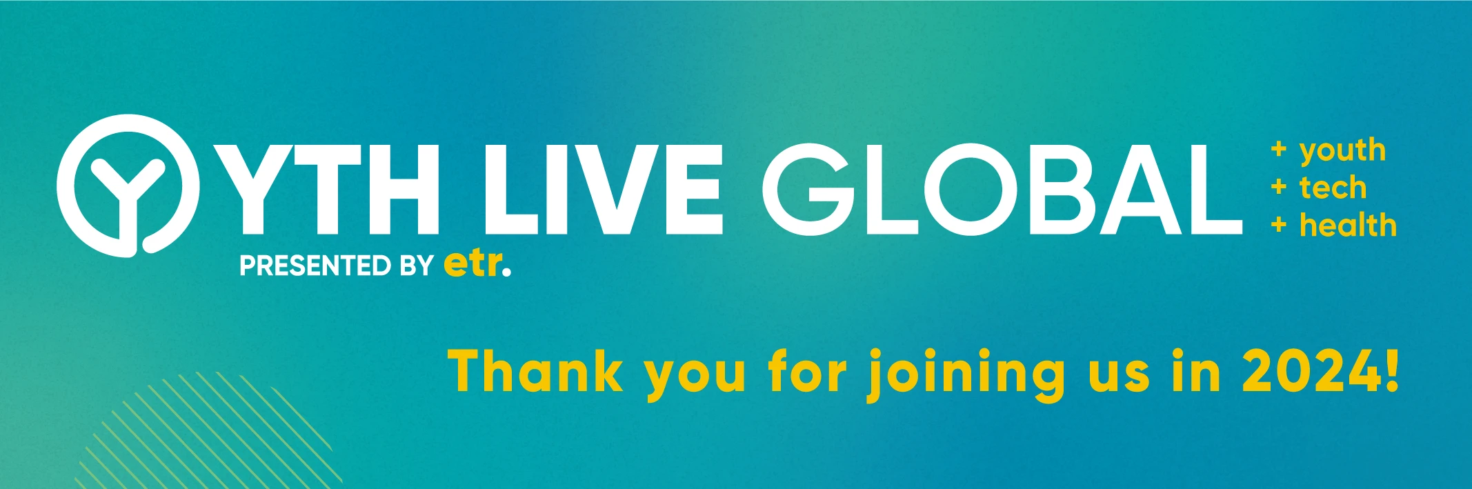 YTH Live Global 2025 banner